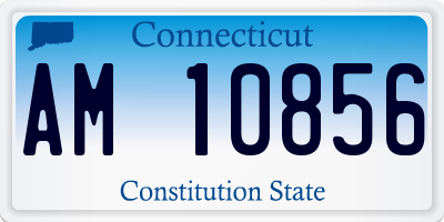 CT license plate AM10856