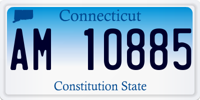 CT license plate AM10885