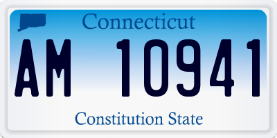 CT license plate AM10941