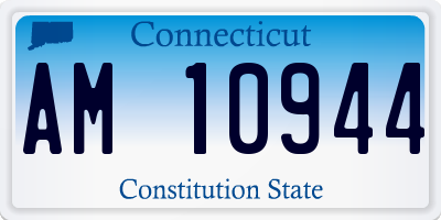 CT license plate AM10944