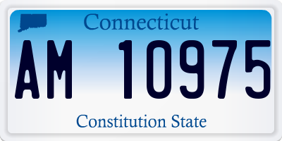 CT license plate AM10975