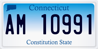 CT license plate AM10991