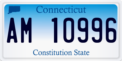 CT license plate AM10996