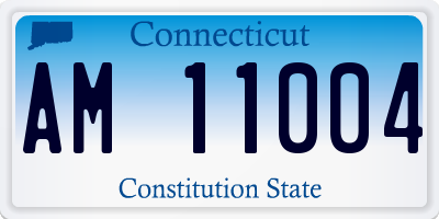 CT license plate AM11004