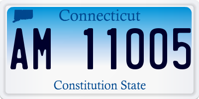 CT license plate AM11005