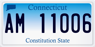CT license plate AM11006
