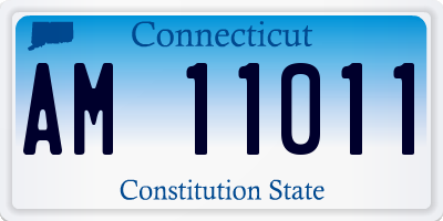 CT license plate AM11011