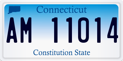 CT license plate AM11014