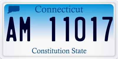 CT license plate AM11017