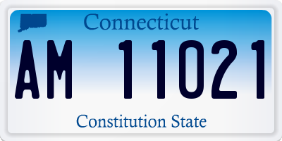 CT license plate AM11021