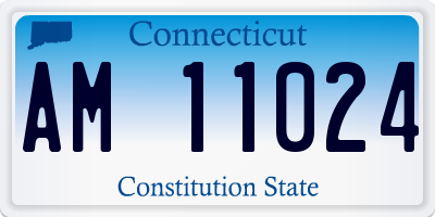 CT license plate AM11024