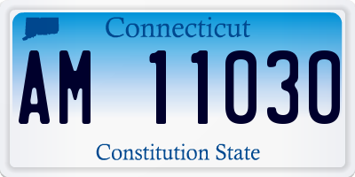 CT license plate AM11030