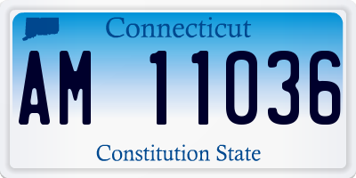 CT license plate AM11036