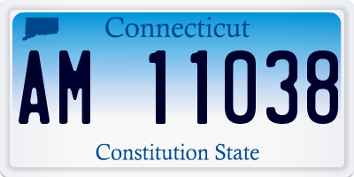 CT license plate AM11038