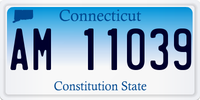 CT license plate AM11039
