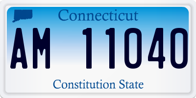 CT license plate AM11040