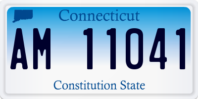 CT license plate AM11041