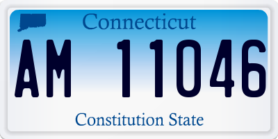 CT license plate AM11046