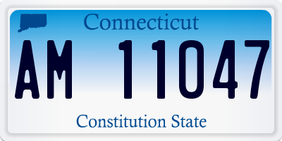 CT license plate AM11047