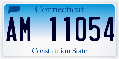 CT license plate AM11054