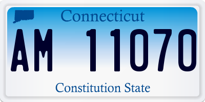 CT license plate AM11070