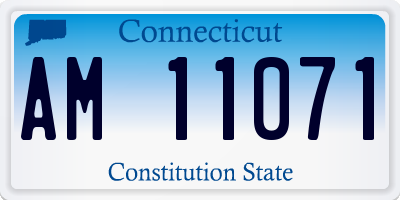 CT license plate AM11071