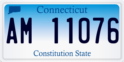 CT license plate AM11076