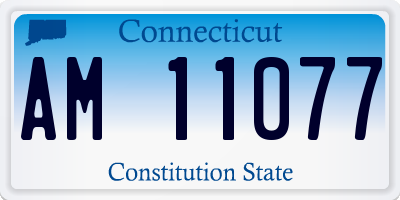 CT license plate AM11077
