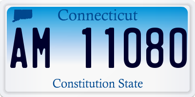 CT license plate AM11080