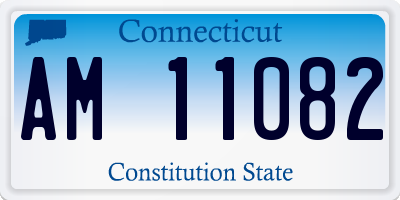 CT license plate AM11082