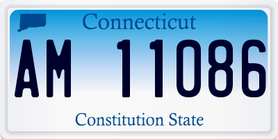 CT license plate AM11086
