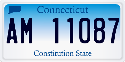 CT license plate AM11087