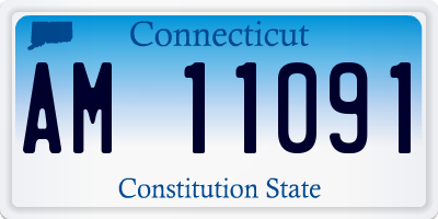 CT license plate AM11091