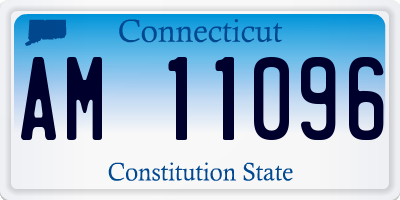 CT license plate AM11096