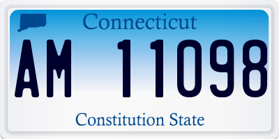 CT license plate AM11098