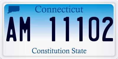 CT license plate AM11102