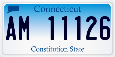 CT license plate AM11126