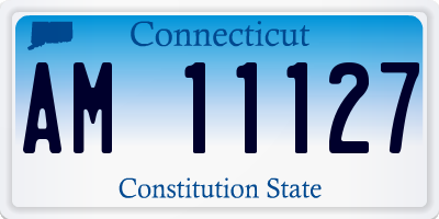 CT license plate AM11127