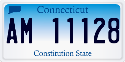 CT license plate AM11128