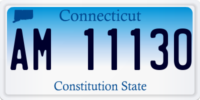 CT license plate AM11130