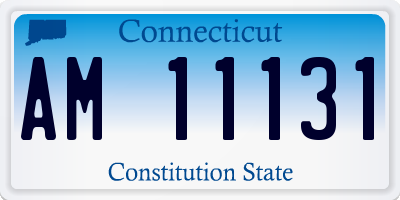 CT license plate AM11131
