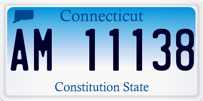 CT license plate AM11138