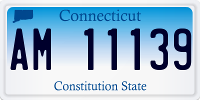 CT license plate AM11139