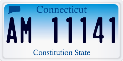 CT license plate AM11141
