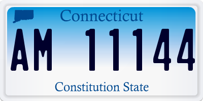 CT license plate AM11144
