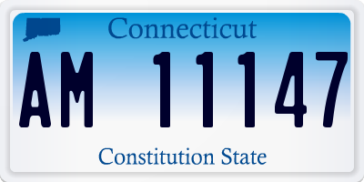 CT license plate AM11147