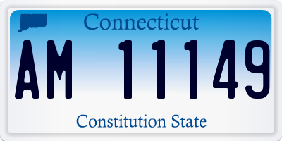CT license plate AM11149