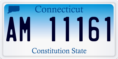 CT license plate AM11161