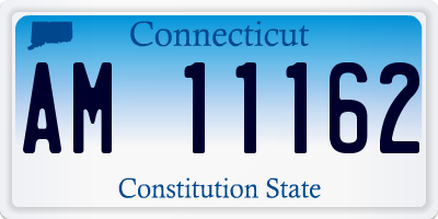 CT license plate AM11162