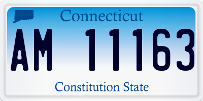 CT license plate AM11163